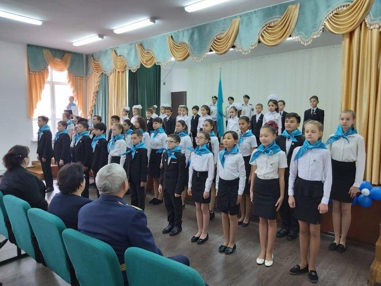 Торжественное посвящение в ряды Единой Детско-юношеской Организации «ЖасҰлан» и «Жас Қыран»